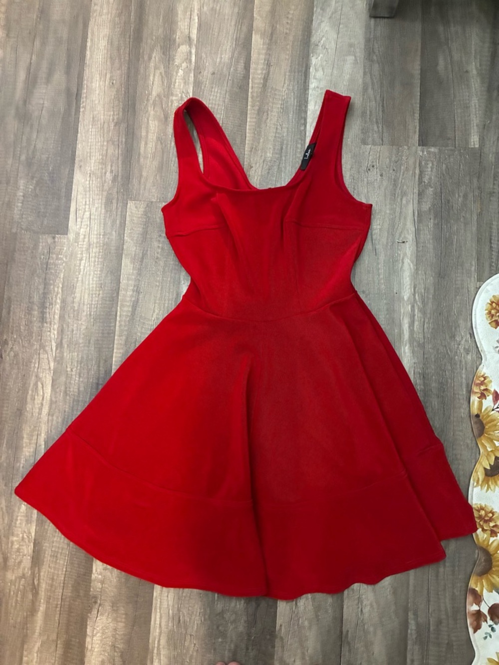Lulu's Red Fit-and-Flare Mini Dress